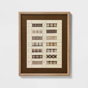 Studio McGee 16x20 Ribbon Pattern Framed Wall Art - Threshold